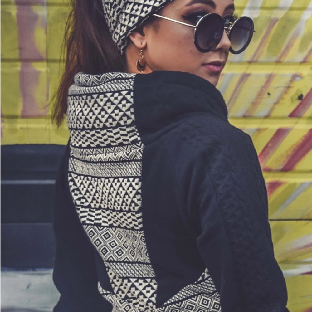 Kayo Clothing Yoko Tribal Patterned Hoodie Jacket